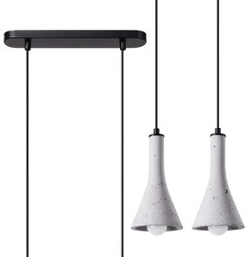 Sollux SL.1224 - Luster na lanku REA 2xE14/12W/230V betón