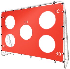KIK Detská futbalová bránka 2v1 s podložkou na presnosť, 213 x 152 x 76 cm