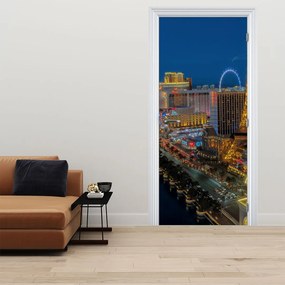 Fototapeta na dvere - Nočný Las Vegas (95x205cm)