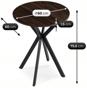 PROXIMA.store - Jedálenský stôl LAUREN FARBA: biela, FARBA NÔH: orech