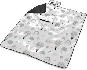 Sablio Plážová deka Maľované teplovzdušné balóny: 200x140 cm