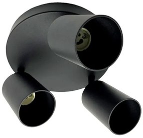 Bodové svietidlo FARGO 3xGU10/30W/230V čierna