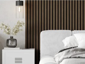 Mexen Lam-F, akustické stenové lamely 275 × 30 cm, plstený podklad 8 mm, technická dyha, orech espresso, S105-275307-3015-019