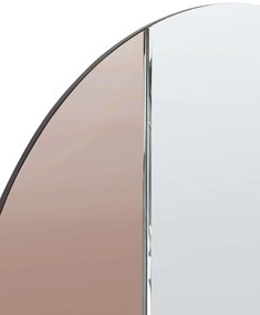 Okrúhle nástenné zrkadlo ⌀ 79 cm ružové zlato CHARRON Beliani