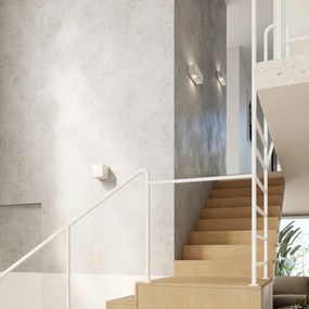 Nástenné svietidlo Subani, 1x biele keramické tienidlo