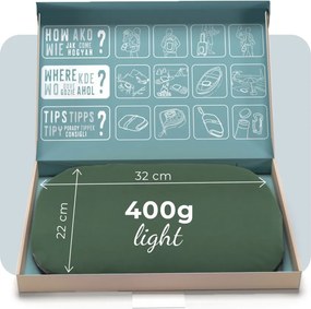 Cestovný podsedák MOSH Kamper light tmavá khaki / čierna