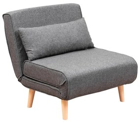 Tmavosivé kreslo Folde – Artie