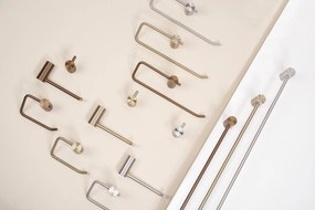 Rea Prism, kúpeľňový vešiak na uteráky 60cm, 9703, brúsená oceľ, REA-98035