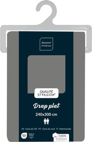 Sivá bavlnená plachta 240x300 cm Lina – douceur d'intérieur