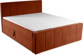 Boxspring posteľ RITA, 200x160, oranžová (pretty 9)