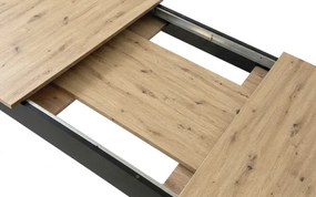 Jedálenský stôl NP Artisan čierne nohy, rozkladací