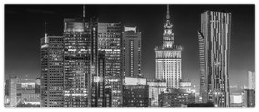 Obraz - Čiernobiely New York (120x50 cm)