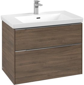 VILLEROY &amp; BOCH Subway 3.0 závesná skrinka pod umývadlo, 2 zásuvky, 772 x 478 x 429 mm, Arizona Oak, C57400VH