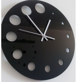 STYLESA nástenné hodiny do kuchyne okrúhle HANZREFT X0030 čierne
