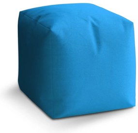 Taburet Cube azúrová, modrá