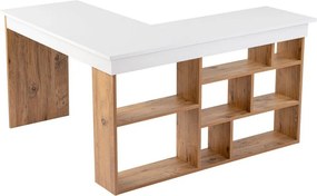 Pracovný stôl v dekore borovice 120x130 cm Vesper – Kalune Design