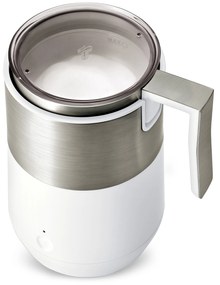 Indukčný napeňovač mlieka, krémovobiely