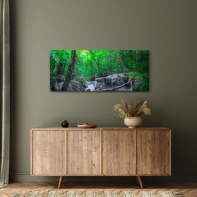 Obraz - Vodopád Erawan, Kanchanaburi, Thajsko (120x50 cm)