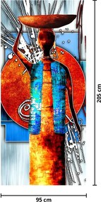 Fototapeta na dvere - Maľba starovekej osoby (95x205cm)