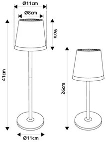 Globo 36637GM - LED Solárne svietidlo LED/0,6W/3V 3000K IP44 zlatá