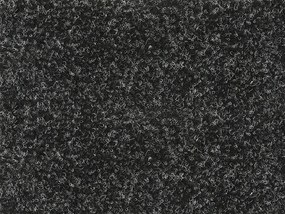 Vebe AKCIA: 130x440 cm Metrážny koberec Santana 50 čierna s podkladom resine, záťažový - Bez obšitia cm