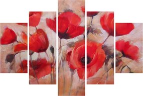 Obraz - Vlčie maky (150x105 cm)