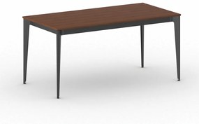 Kancelársky stôl PRIMO ACTION, čierna podnož, 1600 x 800 mm, čerešňa