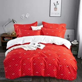 Bavlnené obliečky Homa DOAR RED 7-dielna sada 140x200 cm