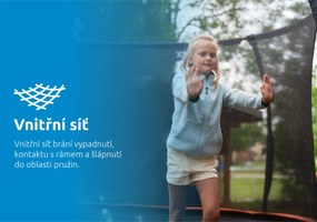 Marimex | Trampolína Marimex Premium 457 cm + vnútorná ochranná sieť + schodíky ZADARMO | 19000114