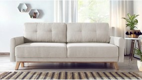 Béžová rozkladacia pohovka Bobochic Paris Balio Enjoy