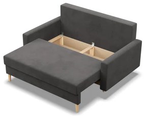 Dvojmiestna pohovka BLANK Comfort rozkladacia, sivá