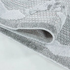 Ayyildiz, Kusový koberec Bahama 5158 Grey – na von aj na doma, 140x200, šedá, chodba / predsieň