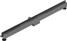 Mexen Flat Wall, sprchový žľab na stenu 2v1, 120 cm, brúsený grafit, 1E30120