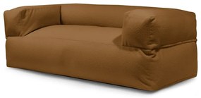 Hnedý sedací vak z textílie buklé Sofa MooG – SLOWDOWN