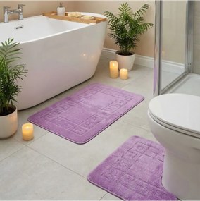 Kúpeľňové predložky set 2 kusov Lia fialové EMI