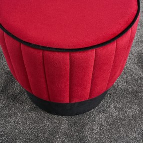 Taburetka Rose Puf Red