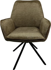 Jedálenská stolička Miracle, olivovo zelená látka