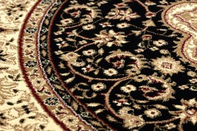 Okrúhly koberec ROYAL ADR model 521 čierny