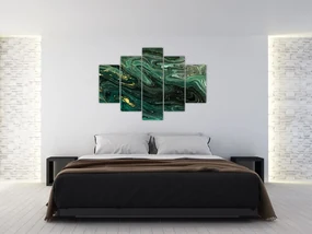 Obraz - Zelený mramor (150x105 cm)