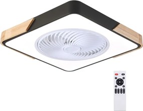 Brilagi-LED stmievateľné svietidlo s ventilátorom LED/30W/230V 3000-6500K čierna