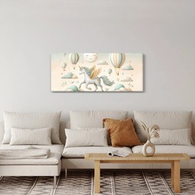 Obraz - Šťastný jednorožec (120x50 cm)