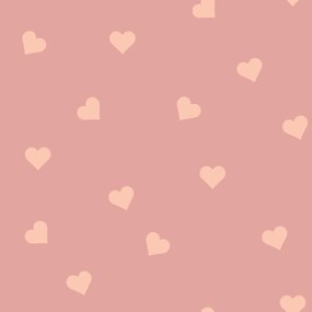 Tapeta ružová broskyňové srdiečka 280×50 cm