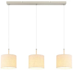 Globo 15968-3H - Závesný luster na lanku DELEON 3xE27/40W/230V