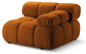 Oranžový modul pohovky z textílie bouclé (pravý roh) Bellis – Micadoni Home