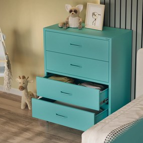 Komoda CARLA, 800 x 1015 x 400 mm, Modern: morská farba