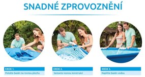 Bazén s pevnou konštrukciou ø 305 cm hĺbka 91 cm Florida – Marimex