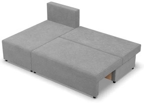 Rohová rozkladacia sedačka FERMO Poso sivá