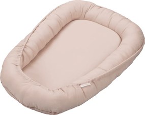 Ľanové hniezdo pre bábätko púdrovo ružová