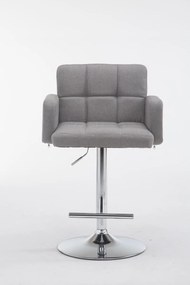 Barová stolička DS1038899 látka - Sivá