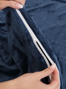 Obliečka na vankúš mikroplyš Exclusive 50 × 70 cm - Laura námornícka modrá